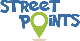 Logo street-points - Das Laufspiel